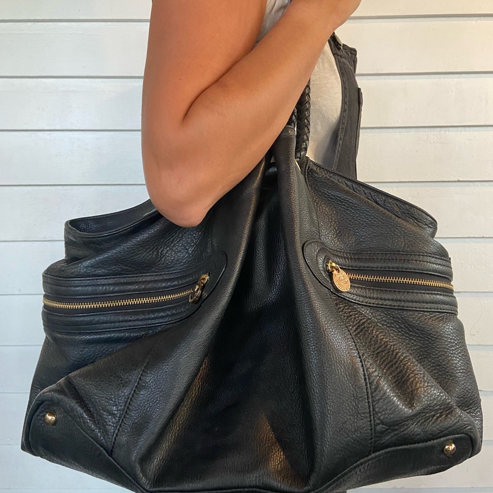 Rosie Pope Maternity Leather Diaper Bag